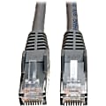 Tripp Lite 100ft Cat6 Gigabit Plenum Snagless Molded Patch Cable RJ45 M/M Gray 100' - 100ft - 1 x RJ-45 Male - 1 x RJ-45 Male - Gray