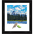 Amanti Art Rectangular Narrow Picture Frame, 24” x 28" With Mat, Grand Black 1 thumbnail image