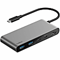 Belkin 7-Port USB-C Hub, USB-C to, 2xUSB-A, 2xUSB-C, 1x4K HDMI, 1xSD + 1xMicroSD Reader, Black, AVC023FQSGY 1 thumbnail image