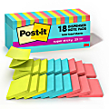 Post-it® Super Sticky Pop Up Notes, 3 in x 3 in, 18 Pads, 90 Sheets/Pad, 2x the Sticking Power, Back to School Supplies for Students, Sticky Notes for Textbooks, Notebooks, Walls and Vertical Surfaces, Supernova Neons Collection 1 thumbnail image