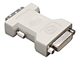 Eaton Tripp Lite Series DVI-I Female to DVI-D Male Dual Link Video Cable Adapter Converter DVI-I to DVI-D F/M - DVI adapter - dual link - DVI-I (F) to DVI-D (M) - molded - beige