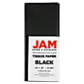 Jam Paper® Tissue Paper, 26"H x 20"W x 1/8"D, Black, Pack Of 10 Sheets