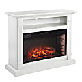SEI Furniture Willarton Widescreen Electric Fireplace With Media Storage, 38-1/4”H x 45-1/2”W x 15-1/2”D, Light Gray 1 thumbnail image