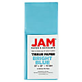 JAM Paper® Tissue Paper, 26"H x 20"W x 1/8"D, Bright Blue, Pack Of 10 Sheets