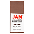 JAM Paper® Tissue Paper, 26"H x 20"W x 1/8"D, Brown, Pack Of 10 Sheets 1 thumbnail image