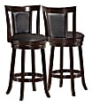 Monarch Specialties Aria Barstools, Cappuccino, Set Of 2 Stools 1 thumbnail image
