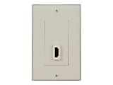 Tripp Lite Home Theater HDMI Send / Receive Pass-Through Wallplate - Mounting plate - HDMI - white 1 thumbnail image