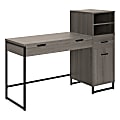 Office Star™ Hagney Lane 54"W Worksmart Sit-To-Stand Desk, Farm Oak