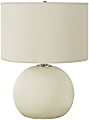 Monarch Specialties Maryellen Table Lamp, 18”H, Ivory/Cream
