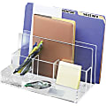 Kantek File Sorter Desk Organizer, 10.60"H x 11"W x 6.50"D, Desktop, Clear, Acrylic 1 thumbnail image