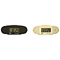 Acu-Rite® "Set & Forget" LCD Alarm Clock, Black/Silver 1 thumbnail image