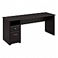 Bush Furniture Cabot 72"W Computer Desk With Drawers, Espresso Oak, Standard Delivery