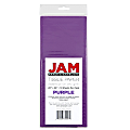 JAM Paper® Tissue Paper, 26"H x 20"W x 1/8"D, Purple, Pack Of 10 Sheets