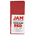JAM Paper® Tissue Paper, 26"H x 20"W x 1/8"D, Red, Pack Of 10 Sheets 1 thumbnail image