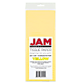 JAM Paper® Tissue Paper, 26"H x 20"W x 1/8"D, Yellow, Pack Of 10 Sheets