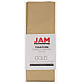 JAM Paper® Tissue Paper, 26"H x 20"W x 1/8"D, Gold, Pack Of 10 Sheets