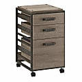 Bush Furniture Refinery 27"D Vertical 3-Drawer Mobile File Cabinet, Restored Gray, Delivery 1 thumbnail image
