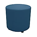 Marco Round Seating Ottoman, 16"H x 19"W x 19"D, Pool