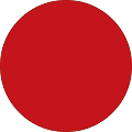 Removable Round Color Inventory Labels, DL614A, 3" Diameter, Red, Pack Of 500