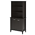 Ameriwood™ Home Quinn 5-Shelf Bookcase With Doors, Espresso 1 thumbnail image