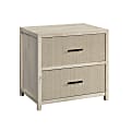 Sauder® Pacific View 32"W x 22"D Lateral 2-Drawer File Cabinet, Chalked Chestnut/Seagrass