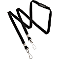 SKILCRAFT® Face Mask Lanyards, 7/16" x 36", Black, Pack Of 12 Lanyards 1 thumbnail image