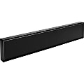 Lorell Snap Plate Architectural Sign - 1 Each - 10" Width x 2" Height x 10" Depth - Rectangular Shape - Surface-mountable - Easy Readability, Injection-molded, Easy to Use - Black 1 thumbnail image
