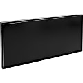 Lorell Snap Plate Architectural Sign - 1 Each - 8" Width x 4" Height x 8" Depth - Rectangular Shape - Surface-mountable - Easy Readability, Injection-molded, Easy to Use - Plastic - Black