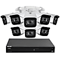 Lorex Fusion 4K 8.0-Megapixel 20-Camera-Capable 2TB DVR System With 8 Wired Smart-Deterrence Cameras, White