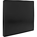 Lorell Snap Plate Architectural Sign - 1 Each - 10" Width x 10" Height - Square Shape - Surface-mountable - Easy Readability, Injection-molded, Easy to Use - Plastic - Black 1 thumbnail image