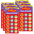 Trend Stinky Stickers, School Time/Apple, 60 Stickers Per Pack, Set Of 6 Packs