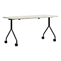 HON Between Nesting Table, 60"H x 30"W x 29"D, Silver