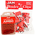 JAM Paper® Clips Combo Kit, Jumbo/Medium, Red