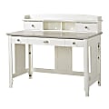 Homestar North America Computer Desk With Hutch, FSC® Certified, White 1 thumbnail image
