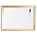 U Brands Dry Erase Board, 24" X 18", Bold Angle, Gold Frame, Actual Size 23" X 17" (3323U00-01) 1 thumbnail image