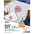 Avery® T-Shirt Transfers, Light, 8938, Pack Of 18