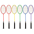 Champion Sports Badminton Racket Set, 26"H x 8"W x 1"D, Assorted Colors, Set Of 6 Rackets