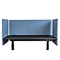 Luxor RECLAIM Acoustic Privacy Desk Panels, 48"W, Pacific Blue, Pack Of 3