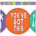 Teacher Created Resources Die-Cut Border Trim, 2-3/4" x 35", Colorful Positive Sayings, Pack Of 12 Strips