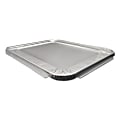 Durable Packaging Steam Table Foil Lids, 10 9/16"H x 13"W x 5/8"D, Silver, Pack Of 100 Lids 1 thumbnail image