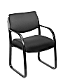 Boss Office Products Fabric Contoured Guest Chair, Black