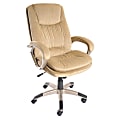 Realspace® Harrington High-Back Microfiber Chair, 45 3/4"H x 26"W x 31 1/2"D, Tan 1 thumbnail image