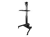 StarTech.com Mobile Workstation Cart with Monitor Mount, CPU/PC Holder 1 thumbnail image