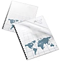 Office Depot® Brand Designer Poly Covers, 8 1/2" x 11", World Map, Pack Of 25