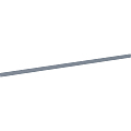 Lorell Double-wide Horizontal Panel Strip for Adaptable Panel System, 67"W x 0.50"D x 1.80"H, Aluminum, Silver 1 thumbnail image