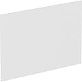 Lorell Adaptable Panel Dividers - 24" Width x 2" Height x 37" Depth - Aluminum, Acrylic - Frosted