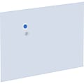 Lorell Adaptable Panel Dividers - 24" Width x 2" Height x 37" Depth - Aluminum, Acrylic - White