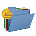 Smead® Pick-A-Tab™ File Folders, 1/3-Cut Repositionable Tabs, Letter-Size, Assorted, Pack Of 24 1 thumbnail image