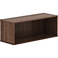 Lorell Panel System Open Storage Cabinet, 12.1"H x 32.5"W x 11.8"D, Walnut, Laminate 1 thumbnail image
