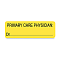 Tabbies® Permanent "Primary Care Physician:" Patient Information Label Roll, TAB02220, Yellow, Roll Of 250